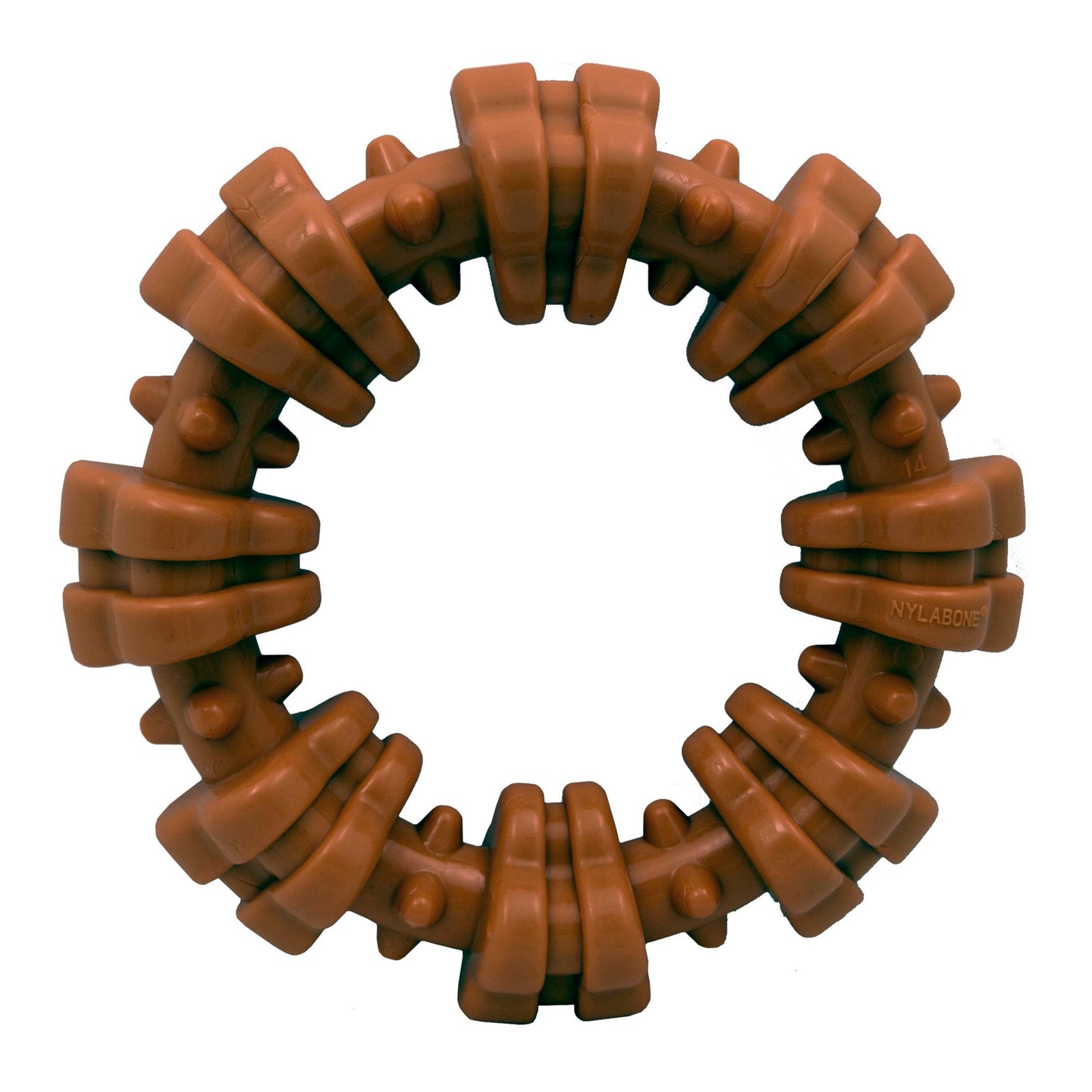 Real Image of Nylabone Power Chew Textured Ring Dog Toy Medley Flavor XL/Souper - 50+ lbs