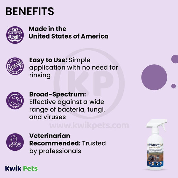 Benefits of MicrocynAH Pink Eye Spray 16-oz