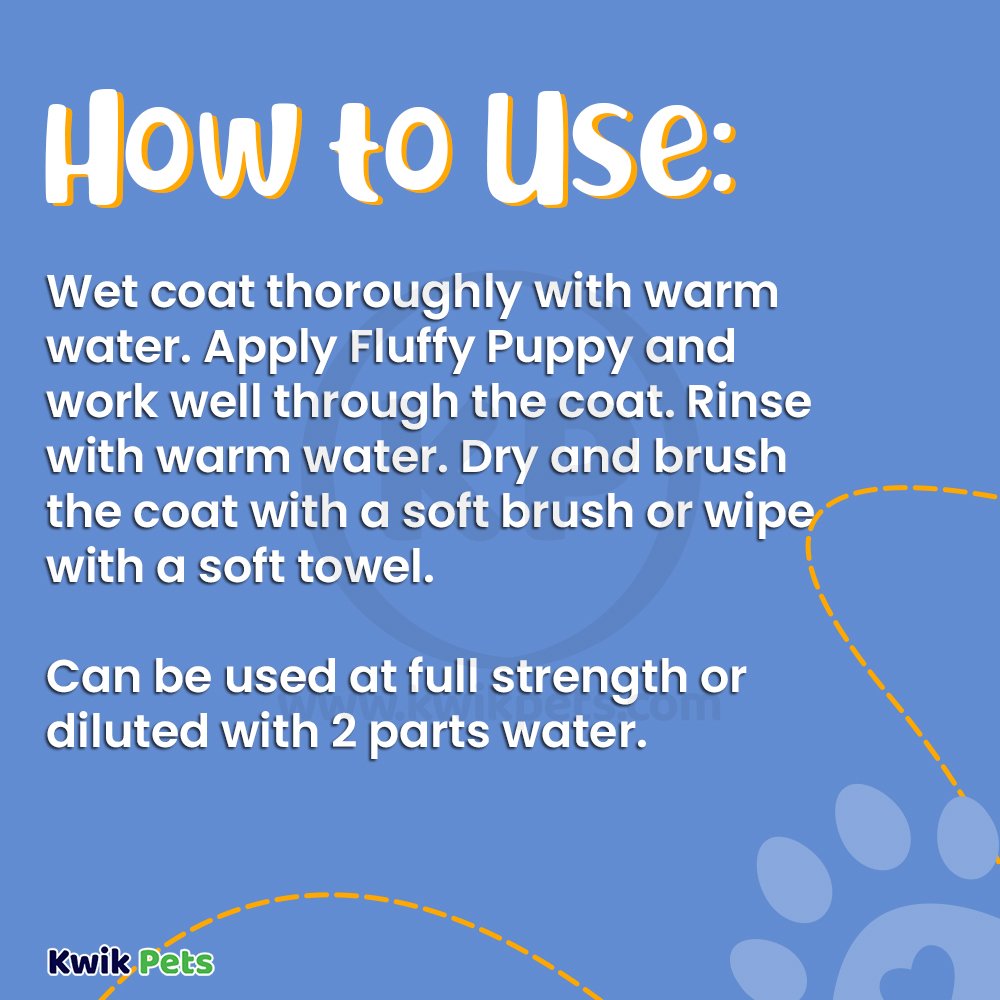 How to Use Image of Bio Groom Fluffy Puppy Shampoo 12-oz