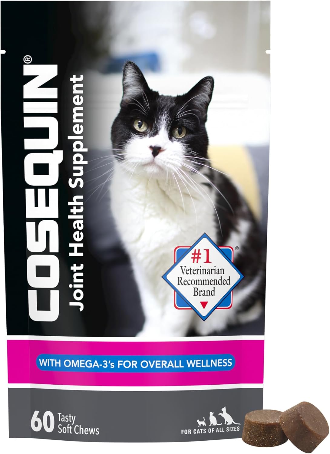 Nutramax Cosequin Joint Health Soft Chew Supplement for Cats Soft Chews 60 Count
