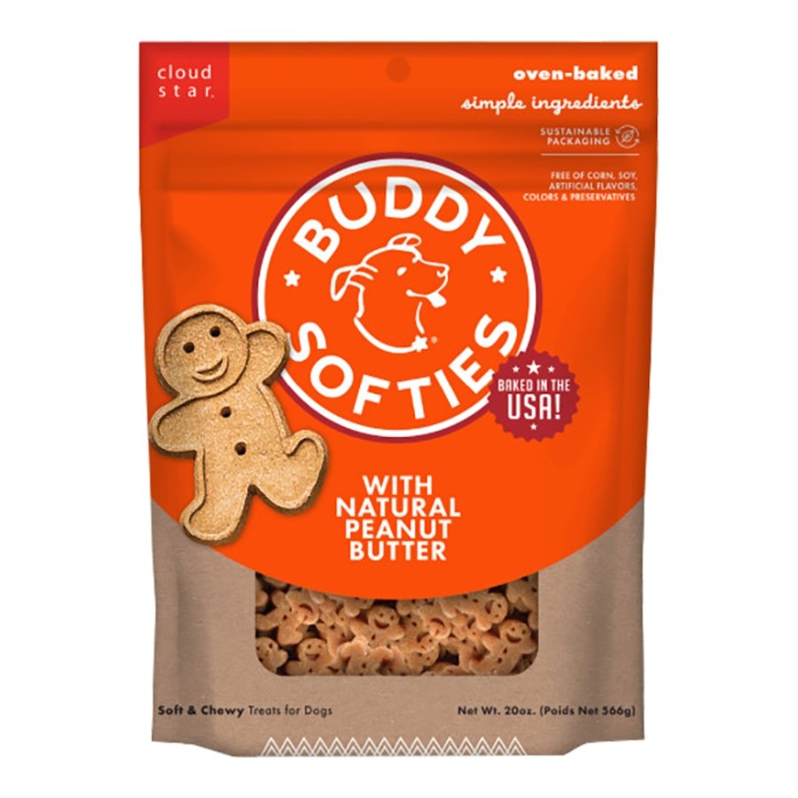 Cloud Star Buddy Biscuits Softies Dog Treats with Natural Peanut Butter 20-oz, Kwik Pets