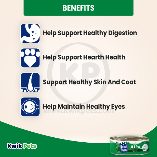 Benefits of Natural Balance Pet Foods Original Ultra Canned Wet Cat Food Ocean Fish Formula 3-oz