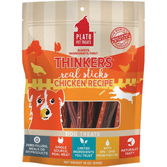 Plato Thinkers Real Sticks Chicken Dog Treats 18-oz