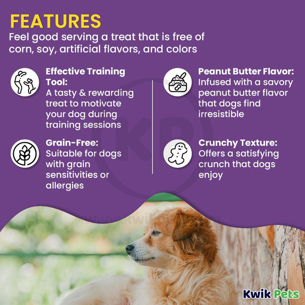 Features of Cloud Star Buddy Biscuits Crunchy Dog Treats Peanut Butter 8-oz
