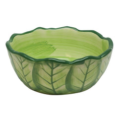 Kaytee Vege-T-Bowl Cabbage Shaped Bowl for Small Animals 6-in