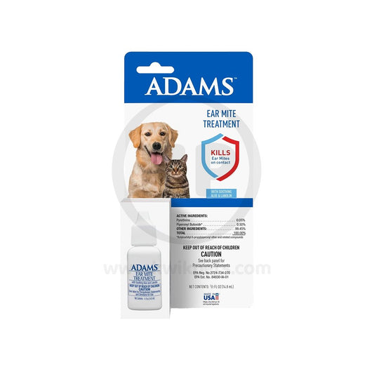 Adams Ear Mite Treatment Clear, 0.5 fl oz, Adams
