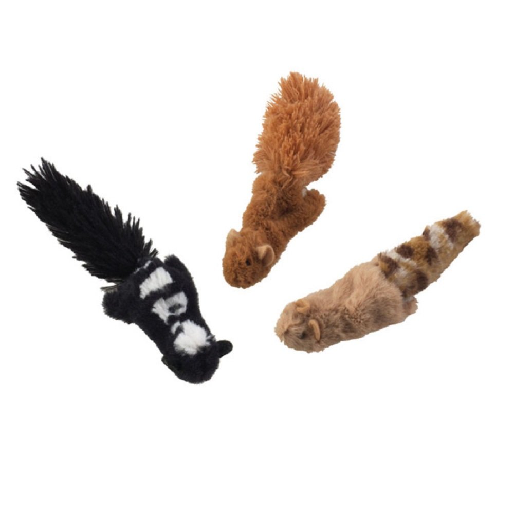 Skinneeez Forest Creatures Cat Toy with Catnip Assorted