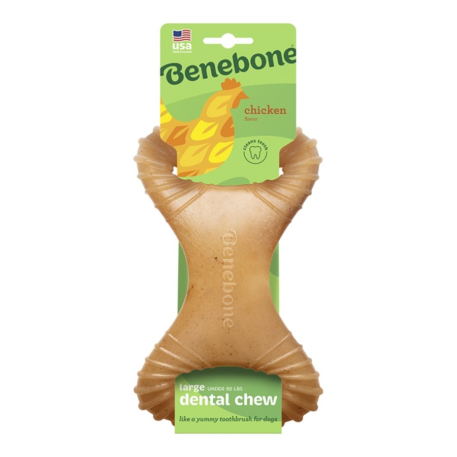 Benebone Dental Chew Dog Toy Chicken Large, Kwik Pets