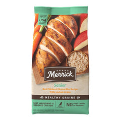 Merrick Healthy Grains Adult Dry Dog Food Real Chicken & Brown Rice Recipe with Ancient Grains 4-lb