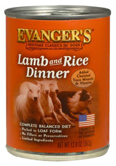 Evanger's Heritage Classic Canned Dog Food Lamb & Rice Dinner 12.5-oz