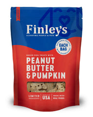 Finley's Barkery Wheat Free Dog Biscuit Peanut Butter & Pumpkin 12-oz