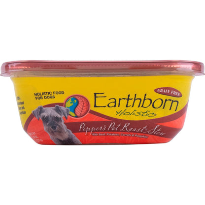 Earthborn Holistic Pepper's Pot Roast Stew Grain-Free Wet Dog Food Beef, 8-oz, Earthborn