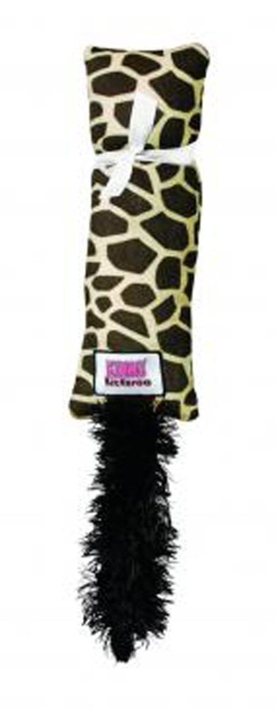 KONG Kickeroo Giraffe Pattern Plush Catnip Cat Toy Brown One Size, Kwik Pets