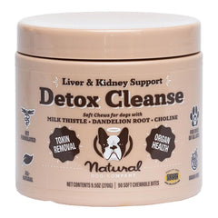 Natural Dog Company Detox Cleanse Liver & Kidney Chews Supplement for Dogs 90 Count