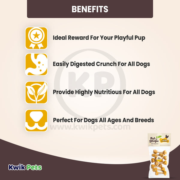 Benefits of Pet 'n Shape Chik 'n Dumbbells Jerky Dog Treats 3.17-oz