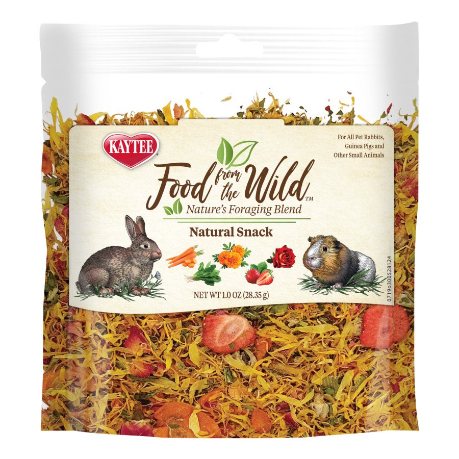 Kaytee Food from the Wild Natural Snack Rabbit & Guinea Pig Treats 1-oz, Kwik Pets