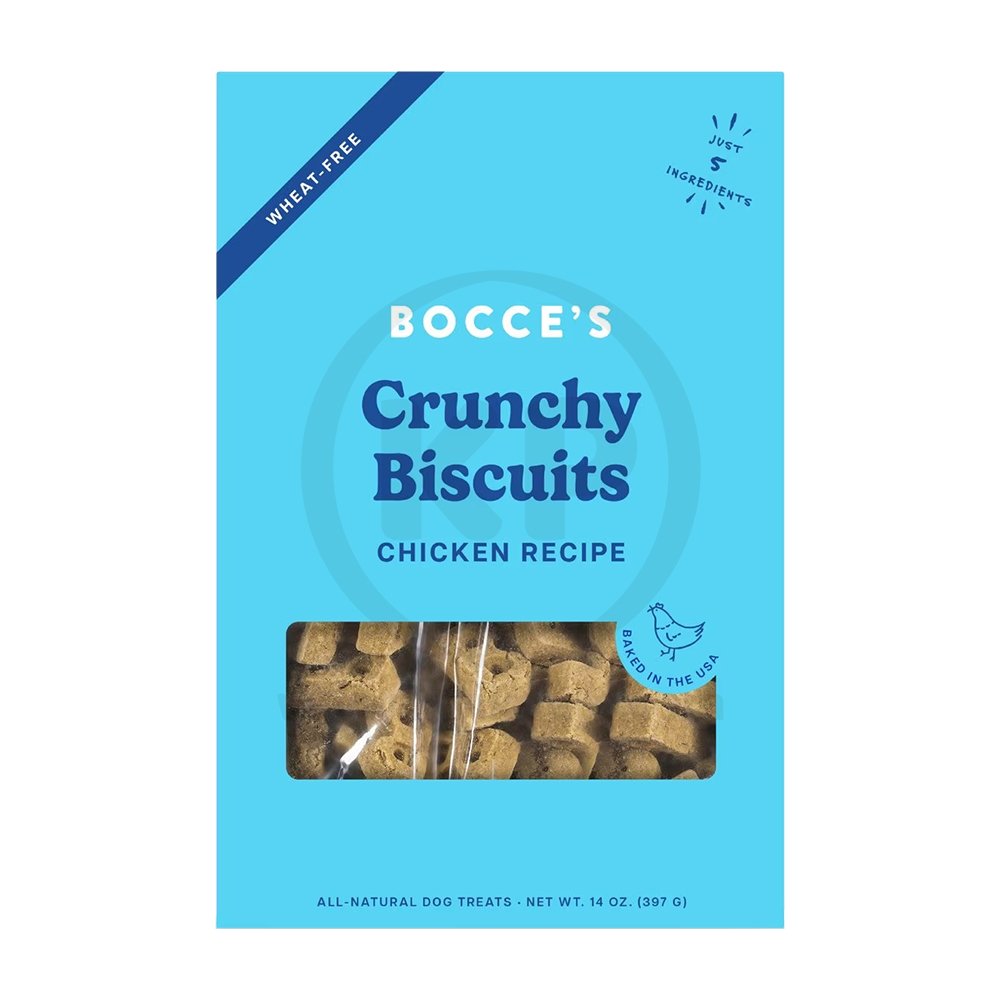 Bocce's Bakery Crunchy Biscuits Dog Treats Chicken 14-oz, Kwik Pets
