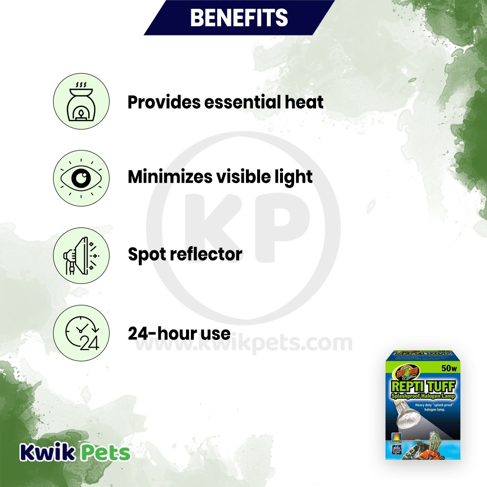 Buy Zoo Med Repti Tuff Splashproof Halogen Lamp Benefits