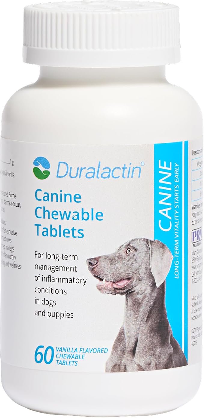PRN Pharmacal Duralactin Canine Chewable Vanilla Flavored Tablet Dog Supplement 60 Count