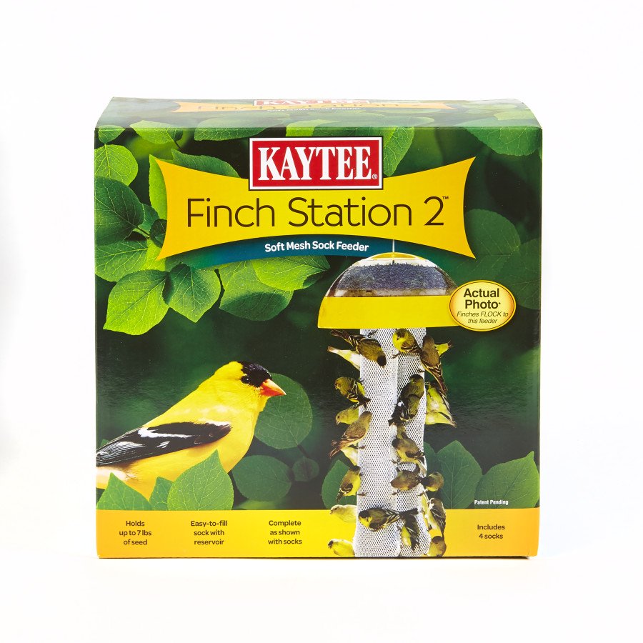 Kaytee Finch Station Soft Mesh Sock Bird Feeder 4 Count, Kwik Pets