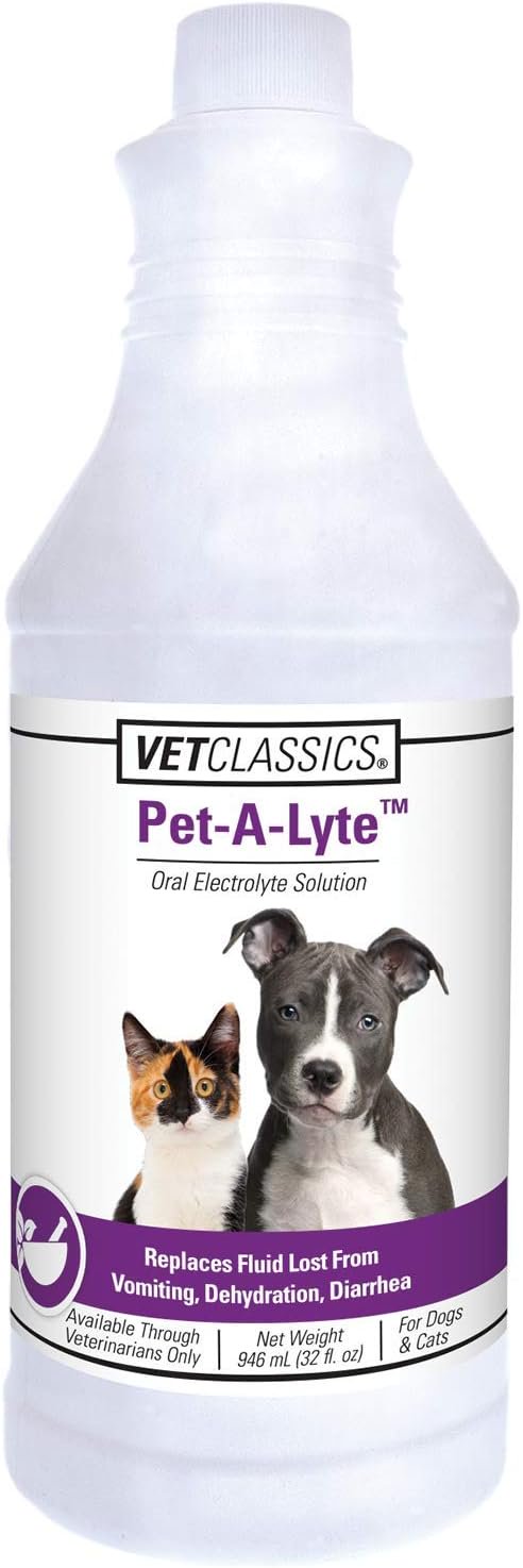 VetClassics Pet-A-Lyte Oral Electrolyte Solution Dog & Cat Supplement 32-oz