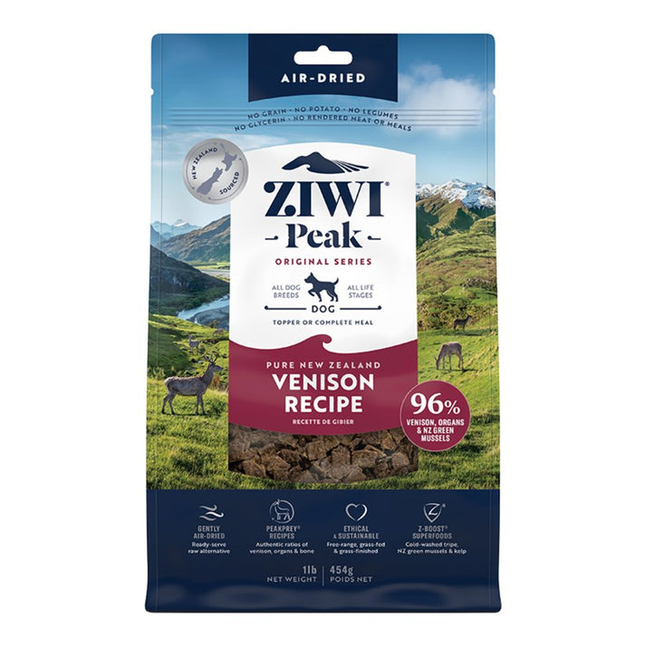 Ziwi Peak Original Series Air Dried Dog Food Venison Recipe 1-lb