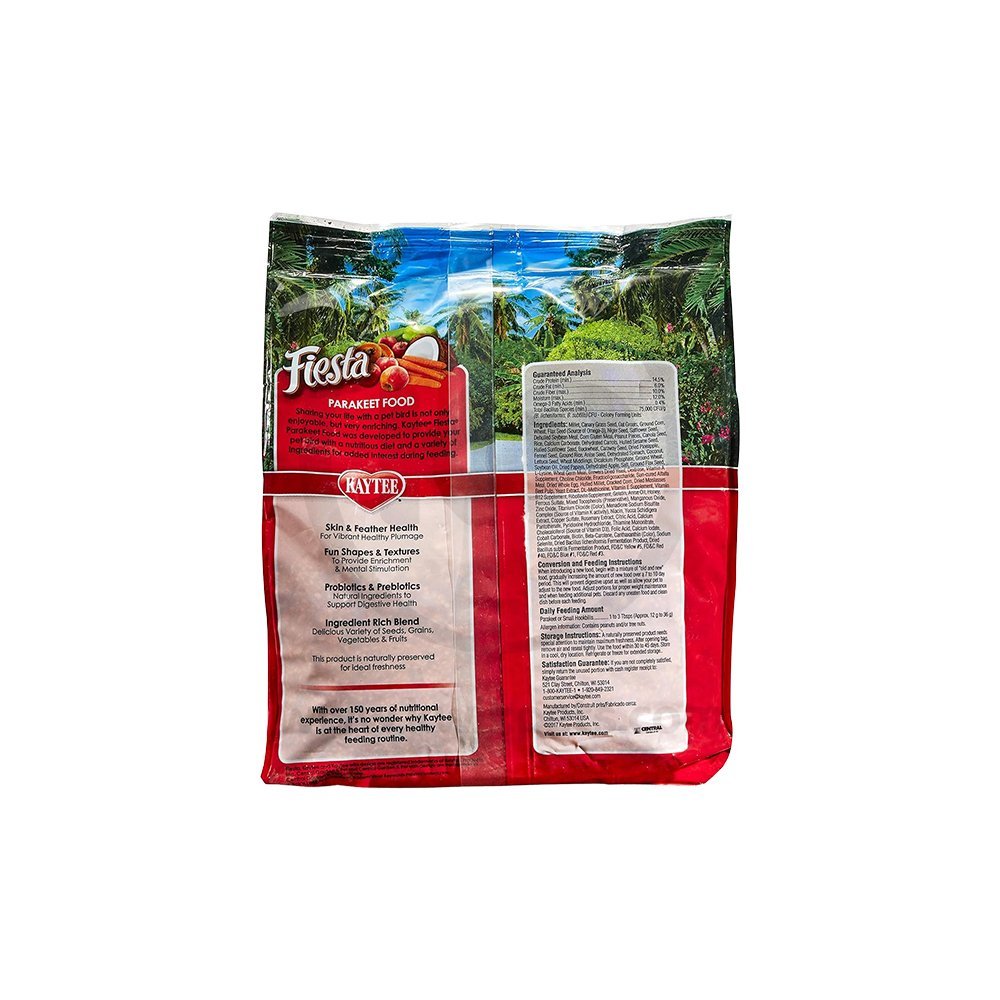 Kaytee Fiesta Parakeet Food 2 lb, Kaytee