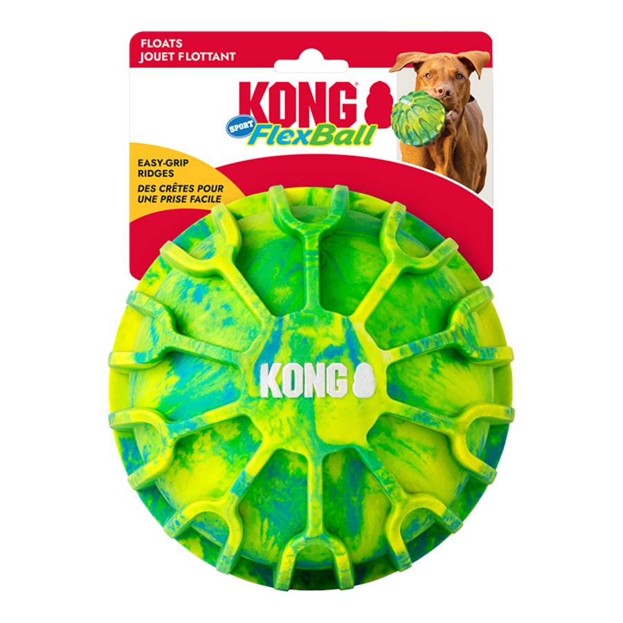 KONG Flexball Sport Ball Dog Toy Yellow Extra Large