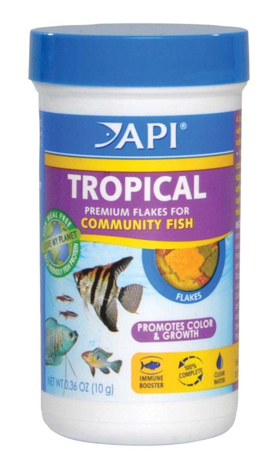 API Tropical Premium Flakes Fish Food 0.36-oz
