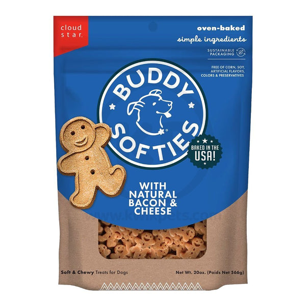 Cloud Star Buddy Biscuits Soft & Chewy Dog Treats Bacon & Cheese 20-oz, Kwik Pets