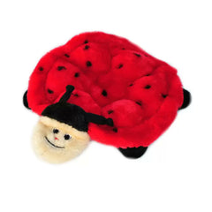 ZippyPaws Squeakie Crawler Betsey the Ladybug Dog Toy Red