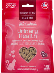 Get Naked Urinary Health with Cranberry Juice Grain-Free Crunchy Cat Treats 2.5 oz