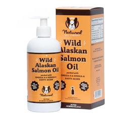 Natural Dog Company Wild Alaskan Salmon Oil Omega-3 Liquid Dog Supplement 16-oz