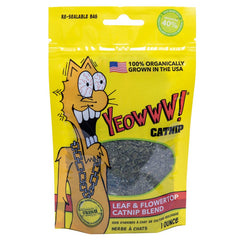 Yeowww! Organically Grown Leaf & Flowertop Blend Catnip 1-oz