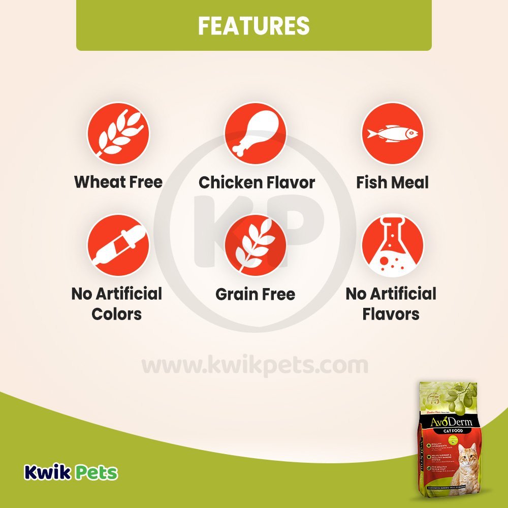 Features of AvoDerm Natural Chicken & Herring Meal - Adult Dry Cat Food 6-lb