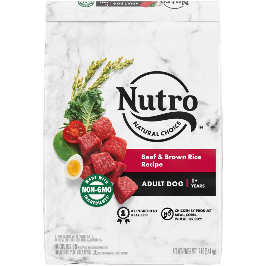 Nutro Natural Choice Beef & Brown Rice Adult Dry Dog Food 12-lb