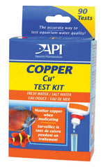 API Copper Cu Fresh & Salt Water Aquarium Test Kit 90 Count