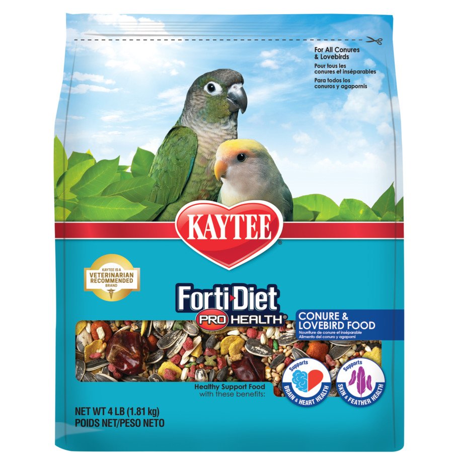 Kaytee Forti-Diet Pro Health Nourish+Protect Conure & Lovebird Food 4-lb
