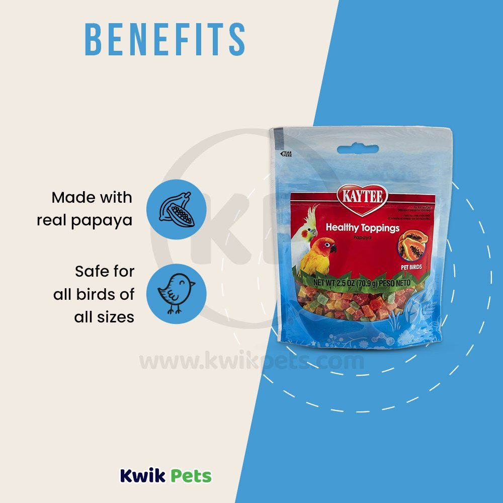 Kaytee Fiesta Healthy Top Papaya Avian 2.5oz, Kaytee