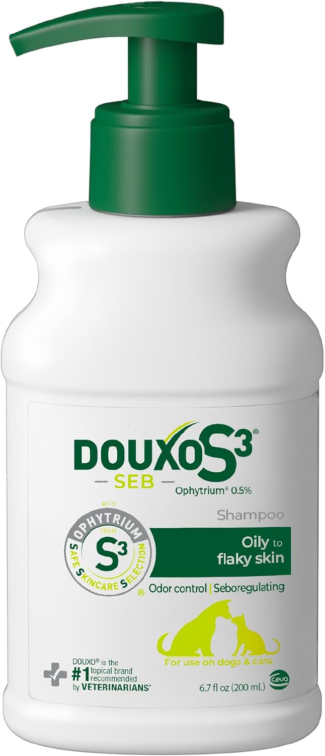 Ceva Douxo S3 SEB Odor-Control Seboregulating Dog & Cat Shampoo 6.7-oz
