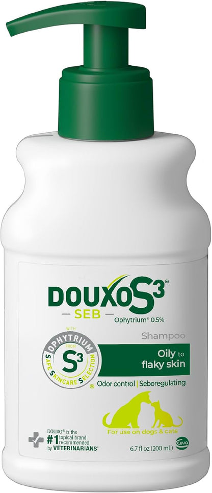 Ceva Douxo S3 SEB Odor-Control Seboregulating Dog & Cat Shampoo 6.7-oz