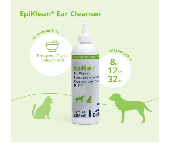 Dechra EpiKlean Ear Cleanser for Dogs & Cats 12-oz