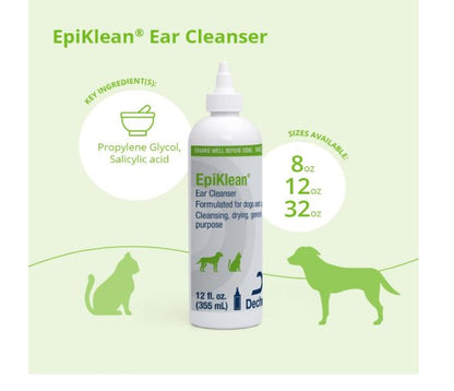 Dechra EpiKlean Ear Cleanser for Dogs & Cats 12-oz