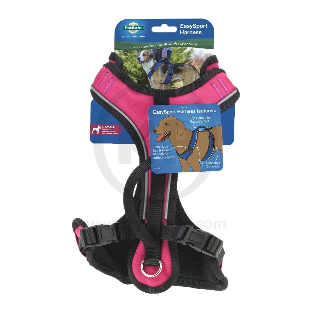 Front of EasySport Comfortable Dog Harness Pink Small
