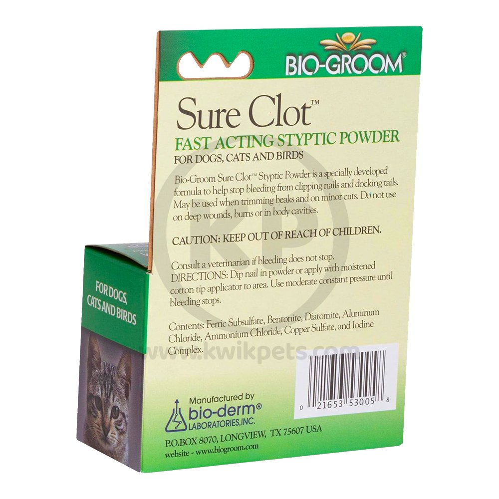 Image of Bio Groom Sure Clot Fast Acting Styptic Powder 0.5-oz