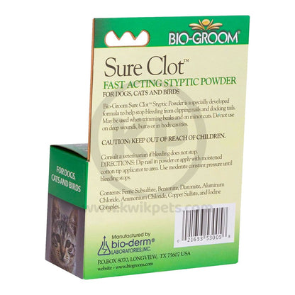 Image of Bio Groom Sure Clot Fast Acting Styptic Powder 0.5-oz