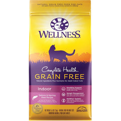 Wellness Complete Health Grain-Free Indoor Adult Dry Cat Food Salmon & Herring Meal Recipe 5.5-lb