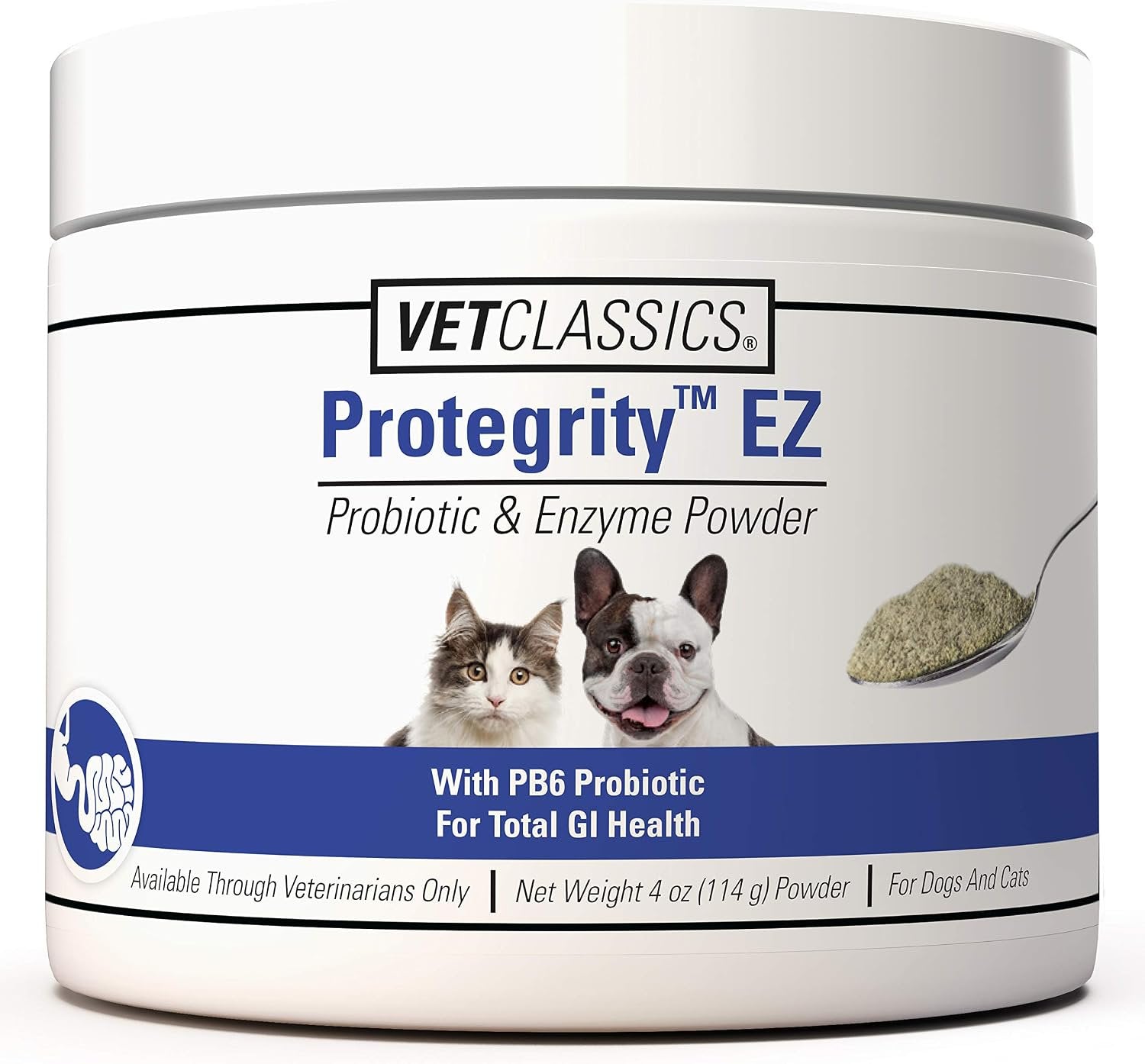 VetClassics Protegrity EZ Probiotic & Enzyme Powder Dog & Cat Supplement 4-oz