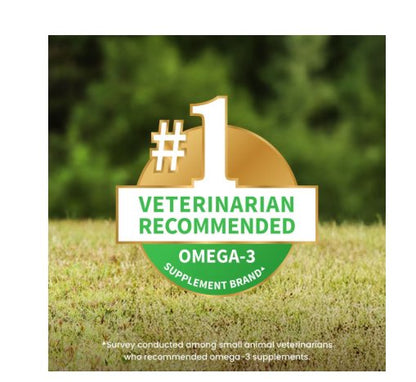 Nutramax Laboratories Welactin Omega-3 Fish Oil Skin Liquid Softgels Skin & Coat Supplement for Dogs 120 Count