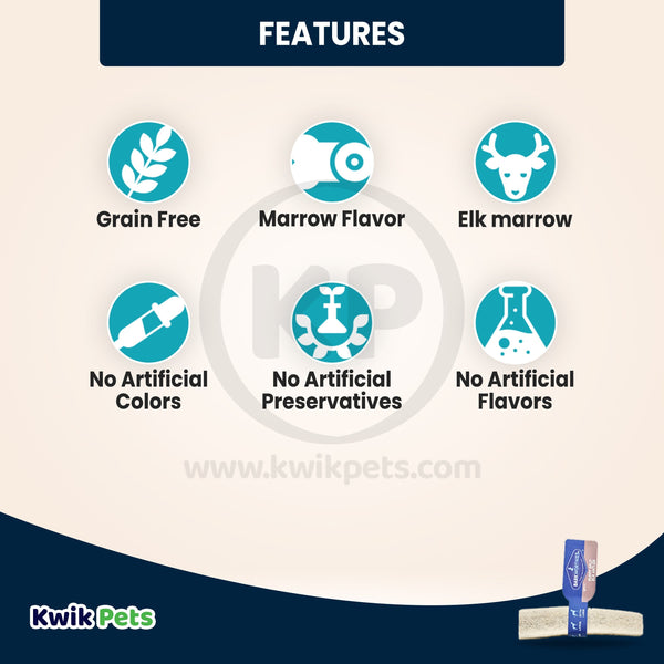 Features of Barkworthies Split Elk Antler Medium Breed Dog Chews